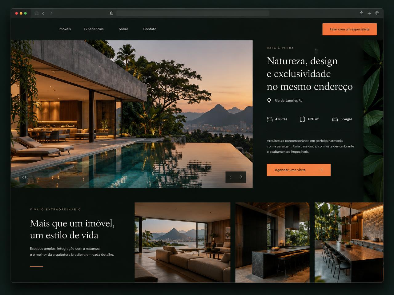 Exemplo de landing page para Imobiliário