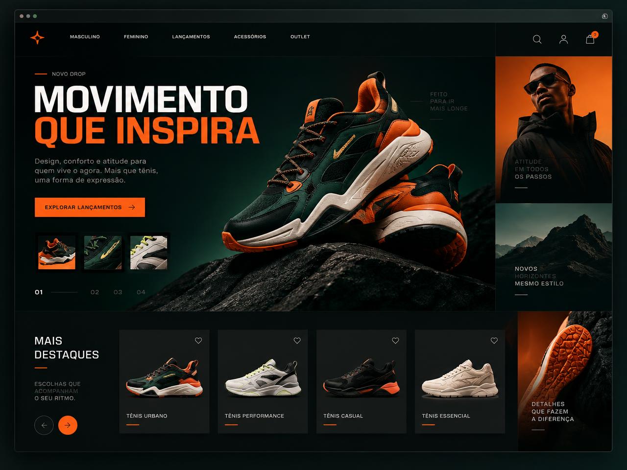 Exemplo de landing page para E-commerce