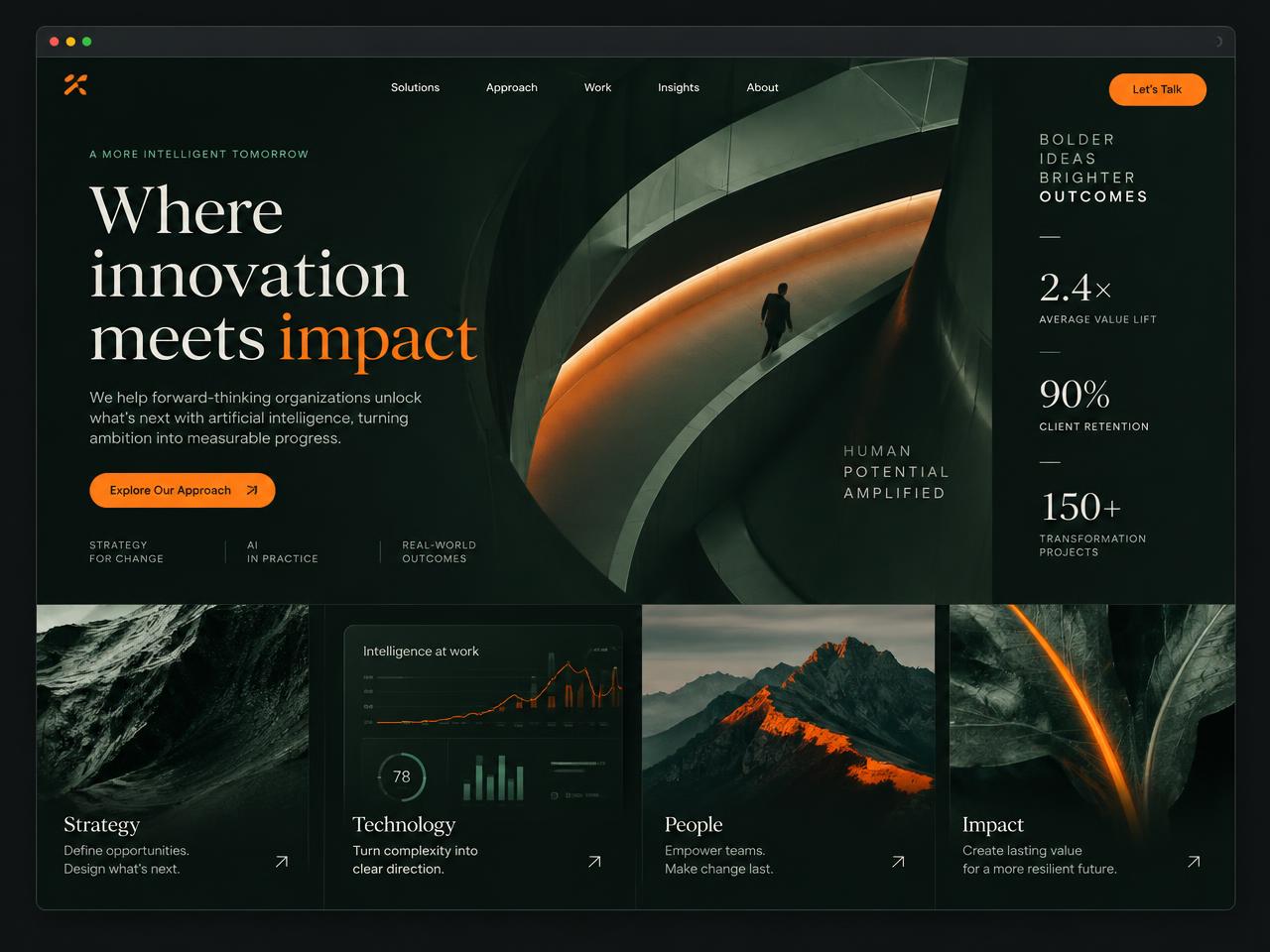 Exemplo de landing page para Tecnologia